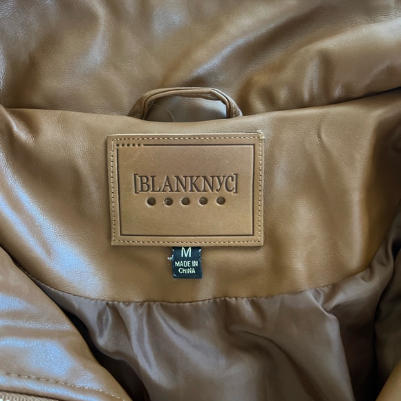 BLANKNYC Faux Shearling with Faux Leather Trim Bomber Jacket - Picture 3 of 5